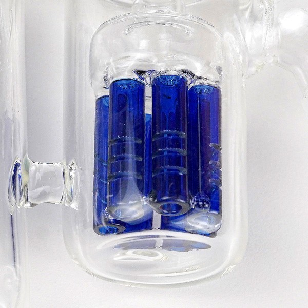 Precooler Percolador Doble azul bubbler