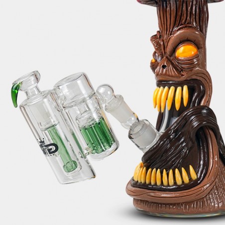Precooler Percolador Doble verde en bong