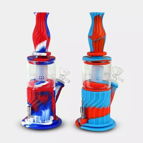 View Silicone Bong and Nectar Collector - GB The Green Brand