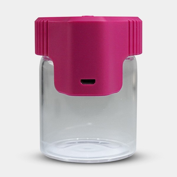 Bote Expositor con Lupa rosa