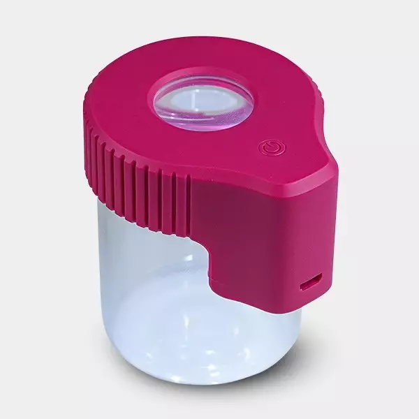 Frasco expositor com Lupa Frasco com Lupa com Leds Internos - GB The Green Brand