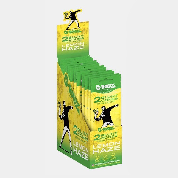Blunt de Cáñamo G-Rollz lemon haze display