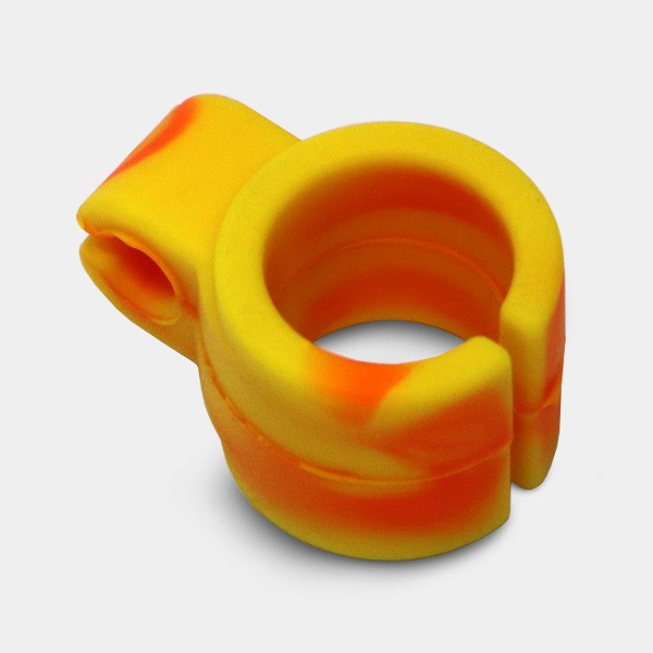 Anillo de silicona Smokeey Ring naranja y amarillo
