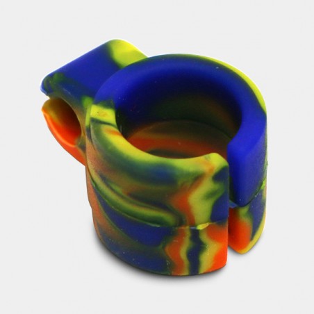 Anillo de silicona Smokeey Ring azul amarillo y naranja