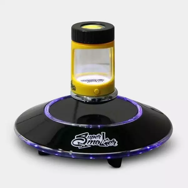 Base levitatoria Super Smoker + bote super focus de luxe amarillo