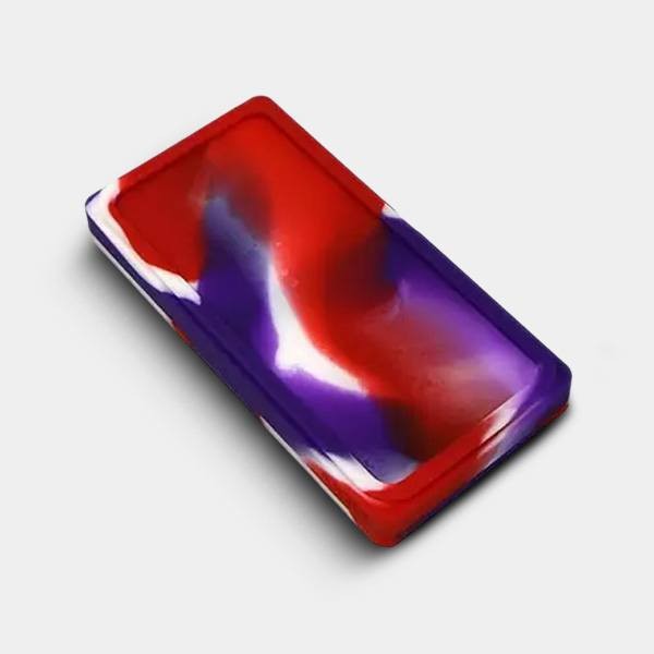 Estuches de silicona 2 secciones azul rojo y blanco