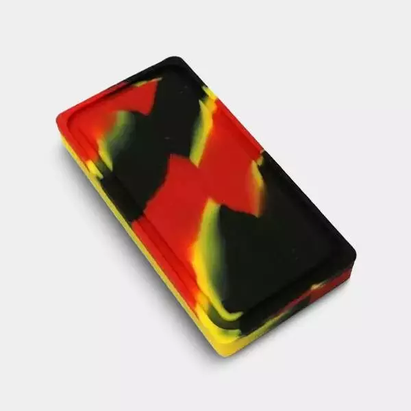 Estuches de silicona 2 secciones amarillo rojo y negro