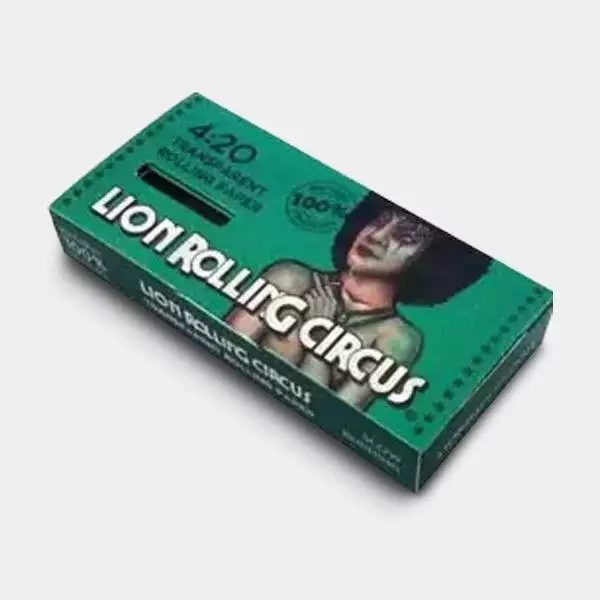 Lion Rolling Circus 4:20 papel transparente - GB The Green Brand