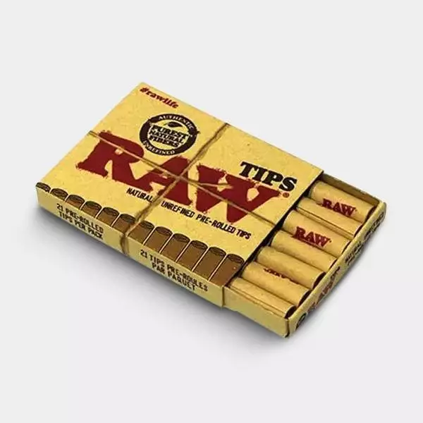 View RAW Pre-rolled Cardboard Tips for Joints - GB