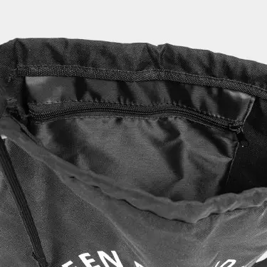 GB Drawstring black backpack with logo - GB