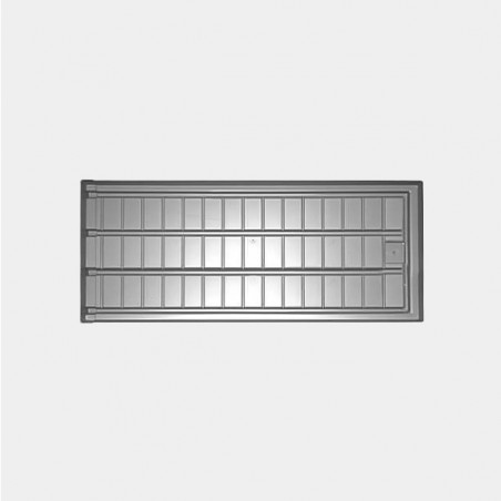 Mesa de cultivo gris detalle