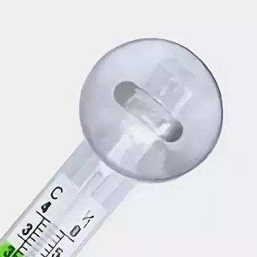 Termómetro de água com ventosa detalhe ventosa