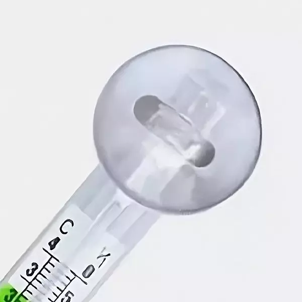 Termómetro de água com ventosa detalhe ventosa