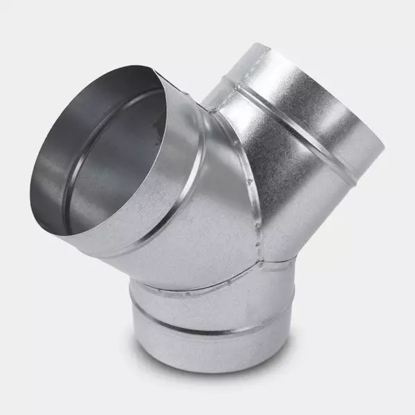 União em Y alumínio para ventilação cultivo