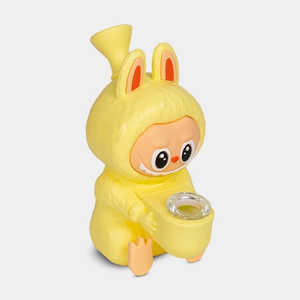 Bong Labubu de Silicona amarillo