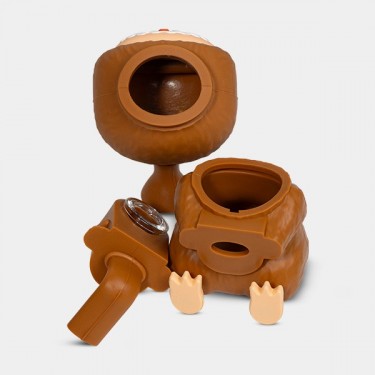 Bong Labubu de Silicona partes