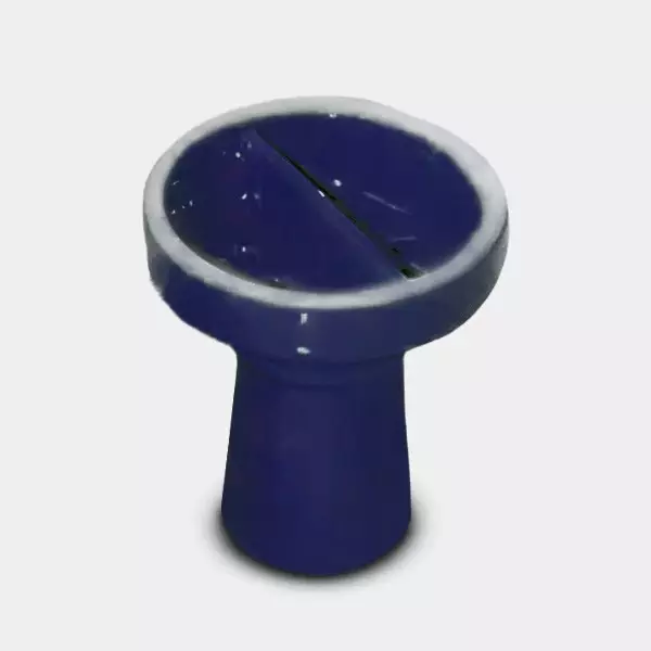 Split Hookah Bowl with deposit for two flavors blue