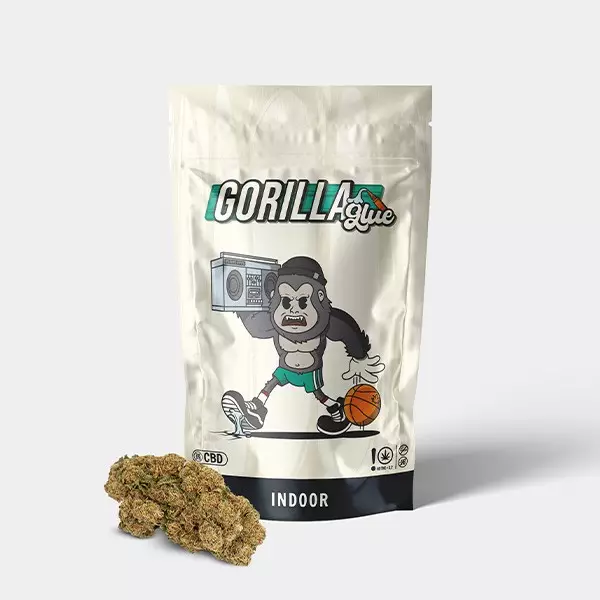 View Flores CBD GB Indoor 'Gorilla Glue' paquete