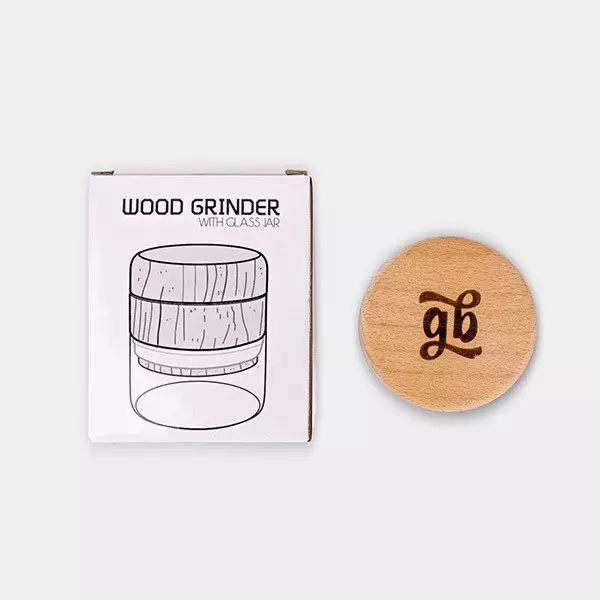 GB 65 mm Wooden Grinder, top photo