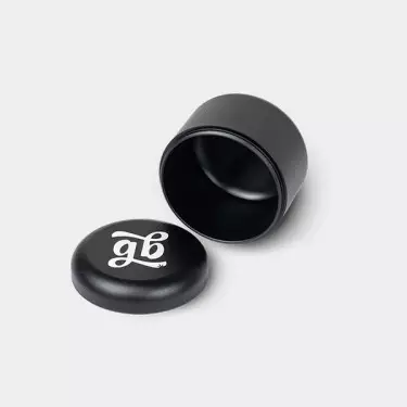 Cannapuck Smell Proof Black Premium 55mm GB The Green Brand abierto