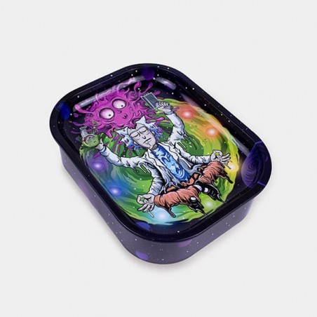Caja de Metal con Bandeja de Liar ‘Meditación Rick’