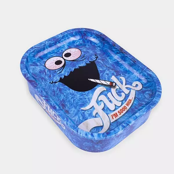 'Fuck' metal box with rolling tray