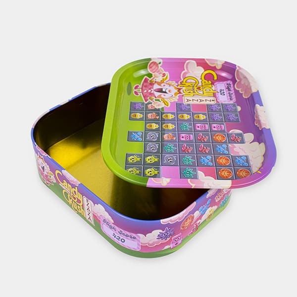 Caja de Metal con Bandeja de Liar ‘Candy Ckush’
