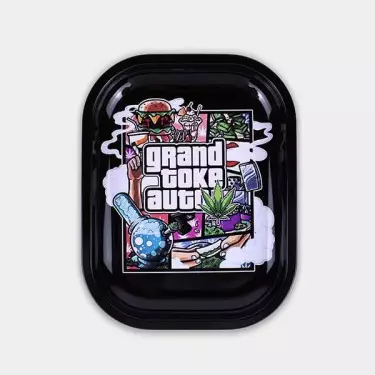 Bandeja de metal para enrolar 'GTA'