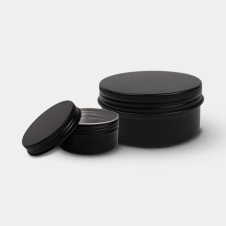 Lata de Aluminio Negra 20ml y 80 ml