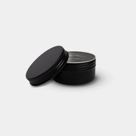 Lata de Aluminio Negra 20ml abierta