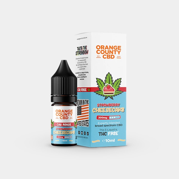 E Liquid Orange County CBD Strawberry Cheesecake
