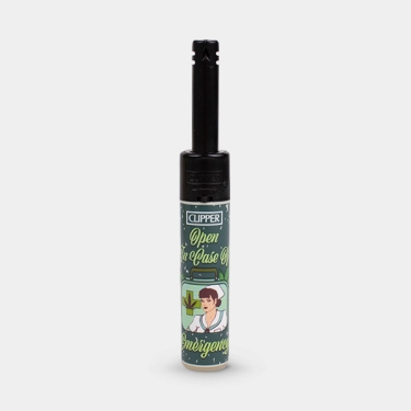 Mechero Clipper Minitube Retro Weed
