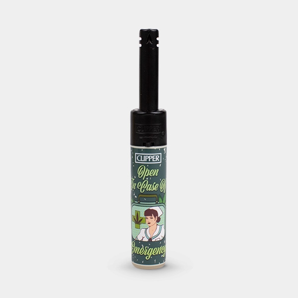 Mechero Clipper Minitube Retro Weed
