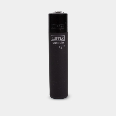 Mechero Clipper Soft Touch Black