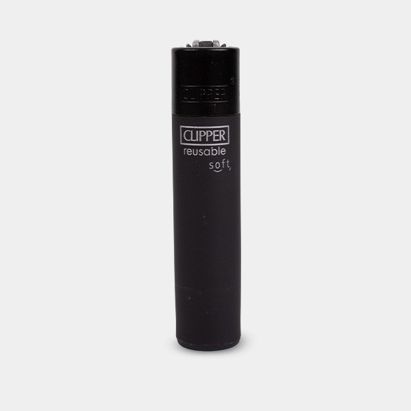 Mechero Clipper Soft Touch Black