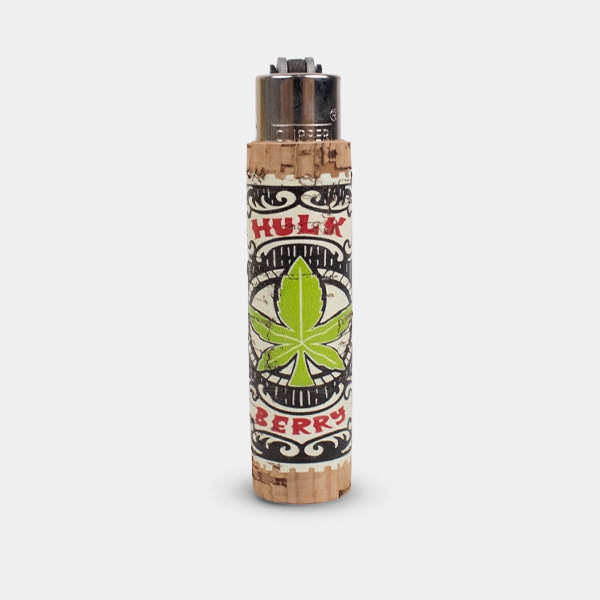 Mechero Clipper con Funda Corcho Weed Cork