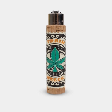 Mechero Clipper con Funda Corcho Weed Cork