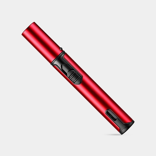 Mechero Soplete Pen rojo diagonal