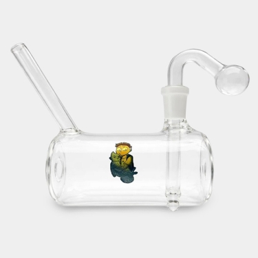 Pipa de Agua Barril Morty de cristal transparente