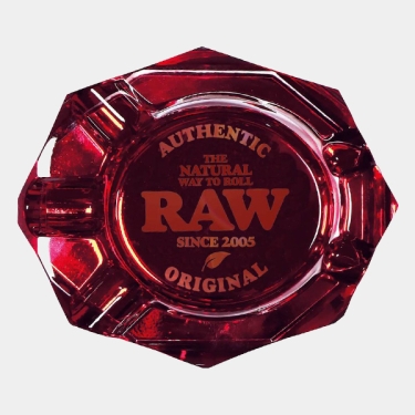 Cenicero Raw Cristal Ruby Red frontal