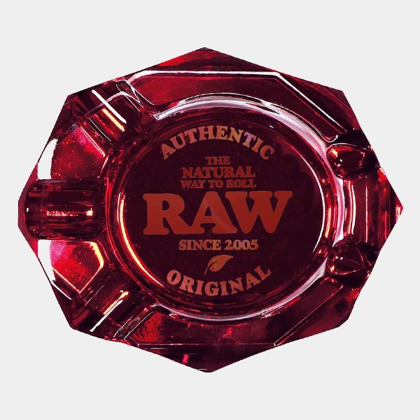 Cenicero Raw Cristal Ruby Red frontal