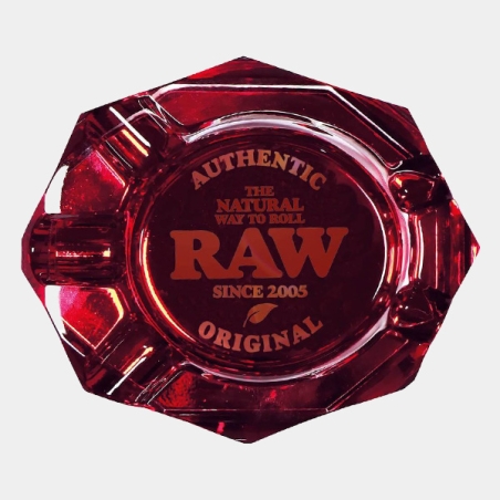 Cenicero Raw Cristal Ruby Red frontal