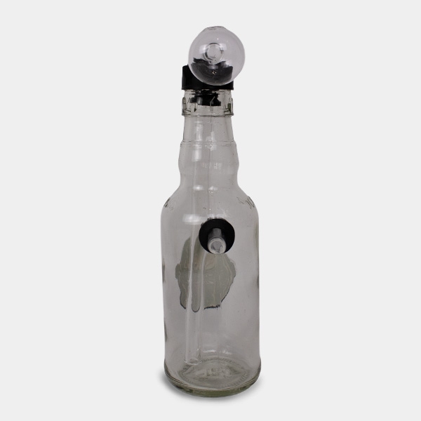 Pipa de agua botella 20 cm parte trasera