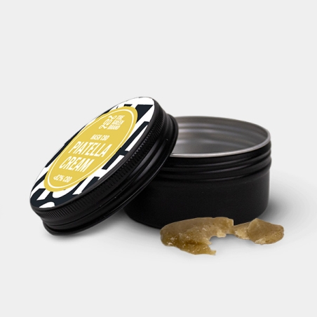 Bote abierto + Hash Piatella Cream CBD GB