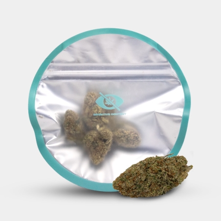 Flores Apple Bananas Cali CBD KEMA con envase