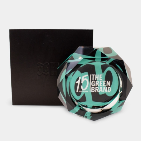 Cenicero de cristal con Estuche GB 15 Aniversario