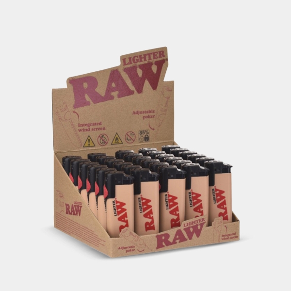Raw Mechero Phoenix 3 en 1 Beige display 30 unidades