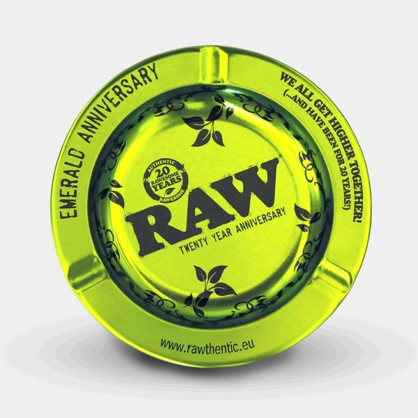Cenicero Raw Metal Emerald foto frontal