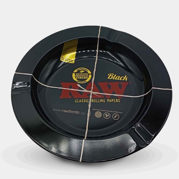 Cenicero Raw Metal Black vista superior