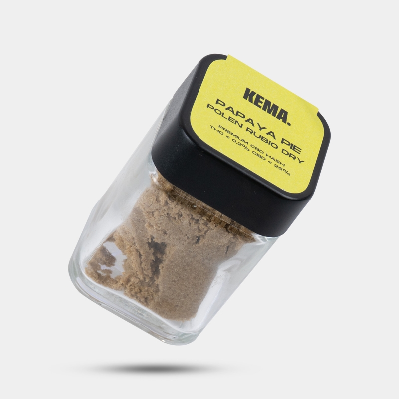 Hash CBD Polen Rubio Dry 'Papaya Pie' KEMA bote 15g